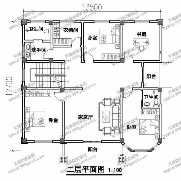 5套風(fēng)格迥異的別墅戶型圖，第四套看了都想蓋一棟！