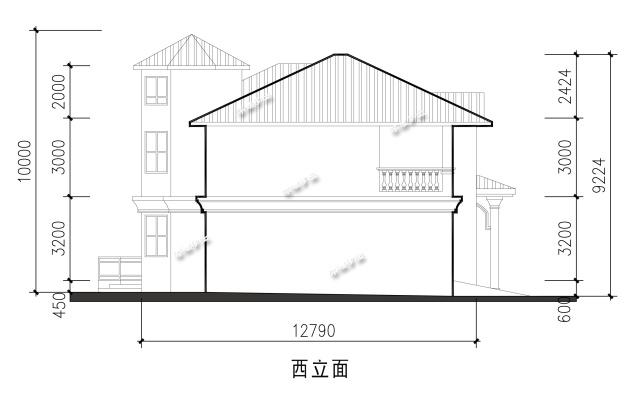14.3x12.8米二層歐式別墅設(shè)計(jì)