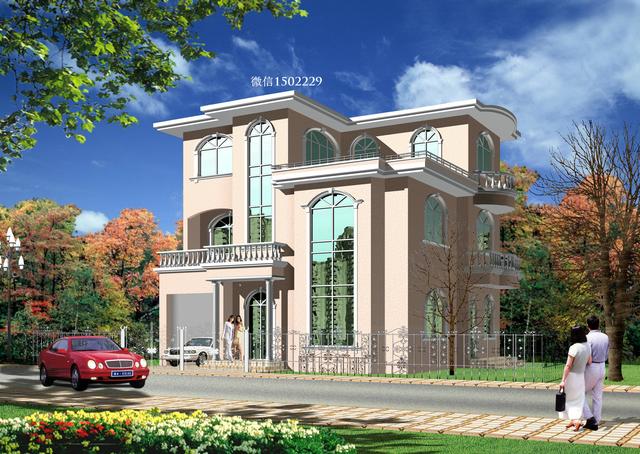 農(nóng)村小別墅設計圖 新農(nóng)村三層住宅設計圖 兩層自建別墅施工圖紙