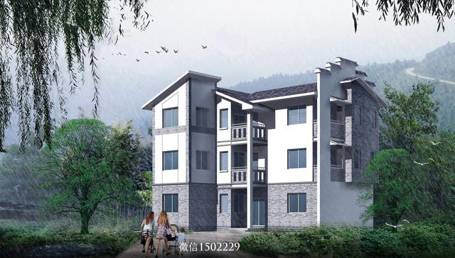 農(nóng)村小別墅設計圖 新農(nóng)村三層住宅設計圖 兩層自建別墅施工圖紙