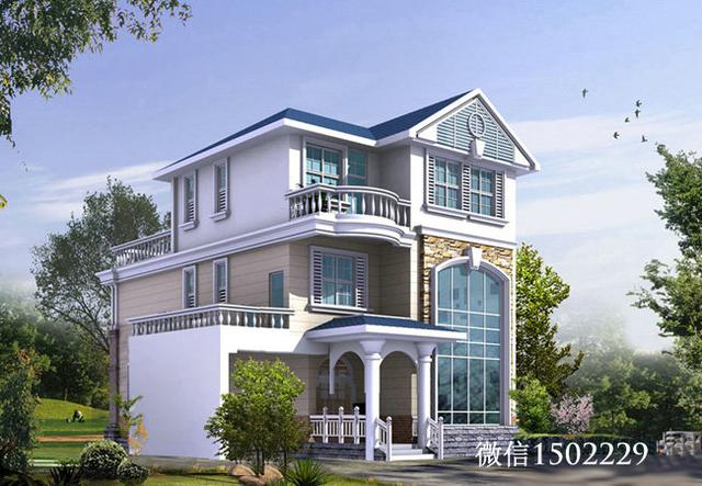 農(nóng)村小別墅設計圖 新農(nóng)村三層住宅設計圖 兩層自建別墅施工圖紙