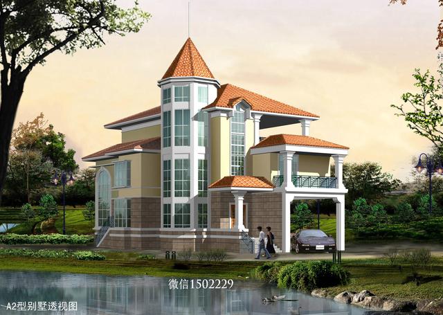 農(nóng)村小別墅設計圖 新農(nóng)村三層住宅設計圖 兩層自建別墅施工圖紙