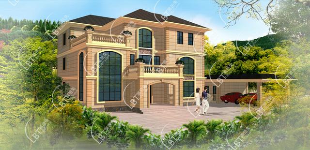 在農(nóng)村僅花100萬！建出和房開商賣2000萬的豪宅別墅范兒！