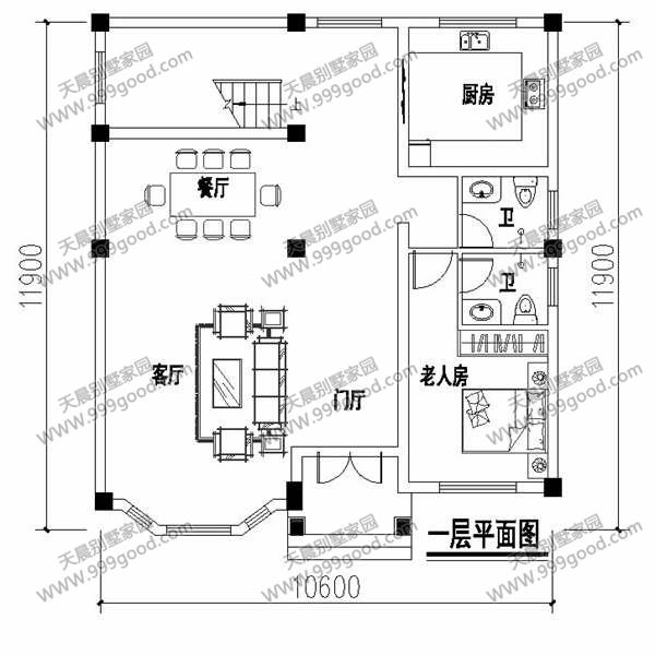 3套兩層自建房設(shè)計(jì)圖，造價(jià)均不超過20萬
