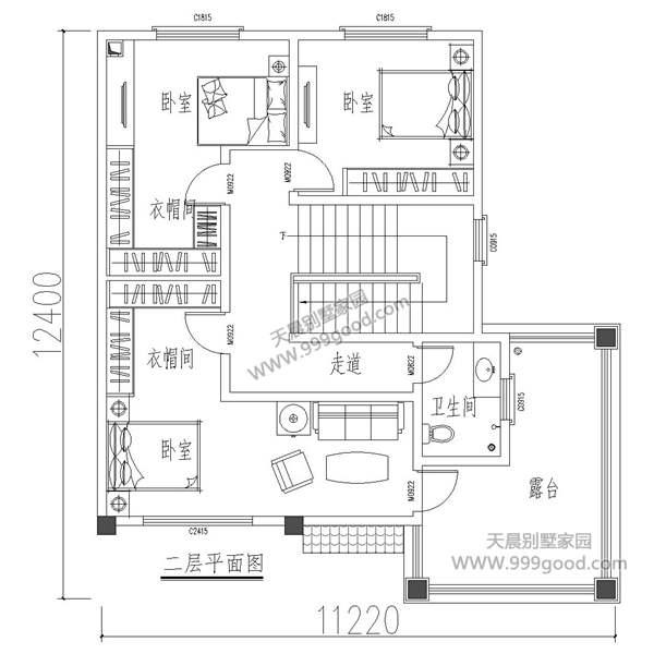 3套兩層自建房設(shè)計(jì)圖，造價(jià)均不超過20萬