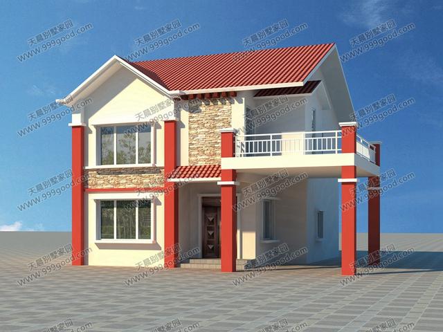 3套兩層自建房設(shè)計(jì)圖，造價(jià)均不超過20萬