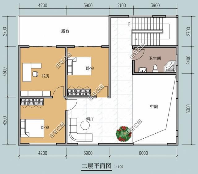 3套二層自建房戶型，全圖含預算