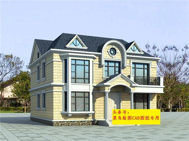 32萬建2層別墅！實(shí)用框架復(fù)式結(jié)構(gòu)農(nóng)村別墅，帶玄關(guān)、老人房