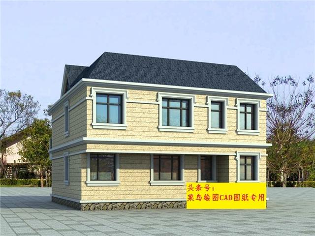 32萬建2層別墅！實(shí)用框架復(fù)式結(jié)構(gòu)農(nóng)村別墅，帶玄關(guān)、老人房