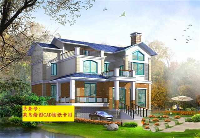 26萬建3層別墅！農村簡約型別墅，玄關，景觀臺，曬臺，雜物間