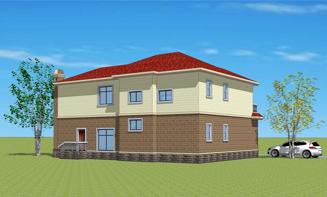 福利來啦！打工回家準(zhǔn)備建漂亮別墅，附建房平面圖