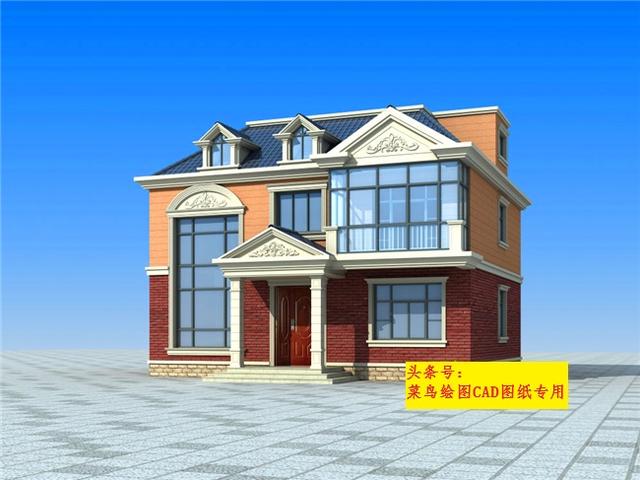 25萬建2層別墅！三房一廳一廚一衛(wèi)，帶玄關(guān)復(fù)式挑空客廳的別墅