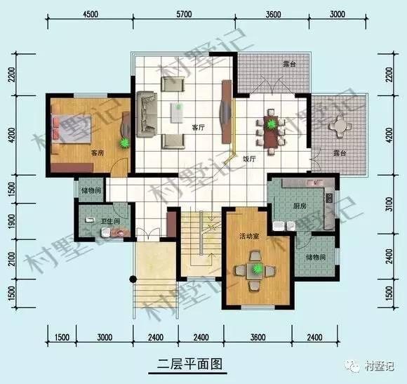 有了這款三層農(nóng)村別墅，下雨再也不用擔心受潮了