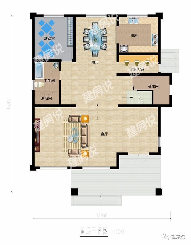 二層現(xiàn)代農(nóng)村別墅，外觀漂亮，室內(nèi)布局更注重居住品質(zhì)