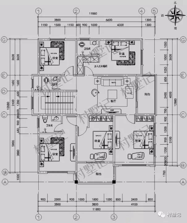 帶棋牌室的三層農村別墅，既實用又上檔次