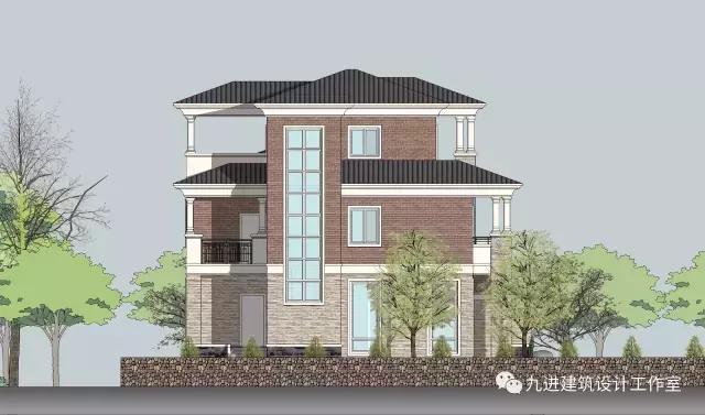 這樣的房子在村里很霸氣，15×13.9米帶車庫三層民宅！