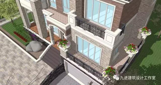 這樣的房子在村里很霸氣，15×13.9米帶車庫三層民宅！