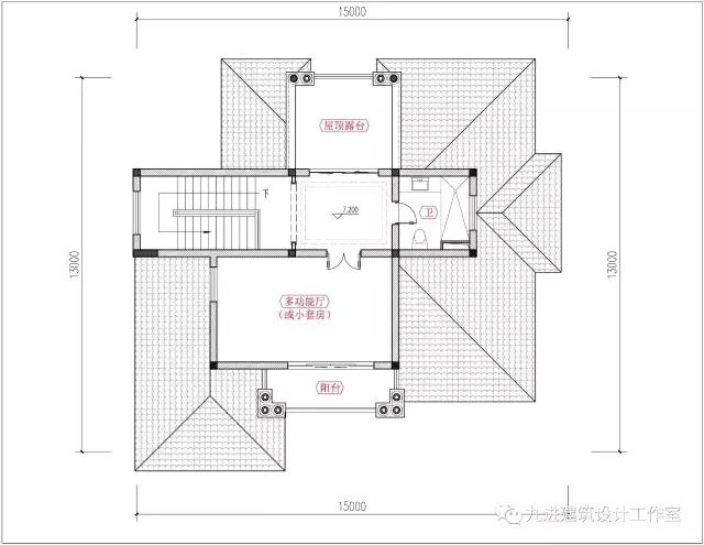 這樣的房子在村里很霸氣，15×13.9米帶車庫三層民宅！