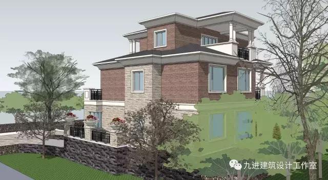 這樣的房子在村里很霸氣，15×13.9米帶車庫三層民宅！