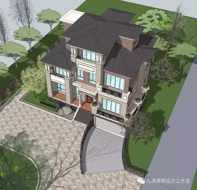 這樣的房子在村里很霸氣，15×13.9米帶車庫三層民宅！