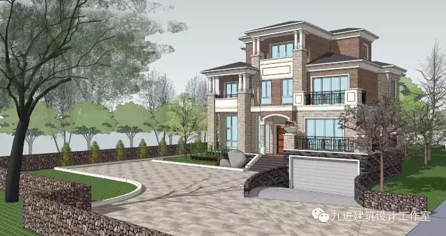 這樣的房子在村里很霸氣，15×13.9米帶車庫三層民宅！