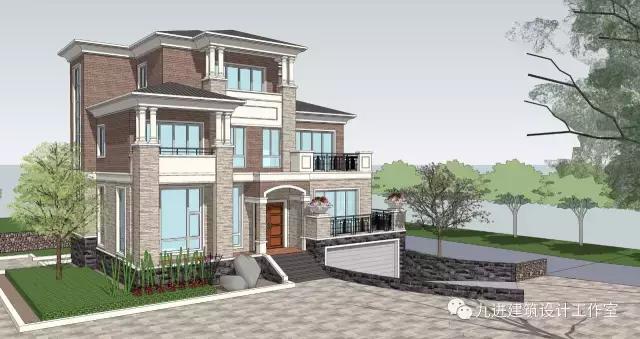 這樣的房子在村里很霸氣，15×13.9米帶車庫三層民宅！