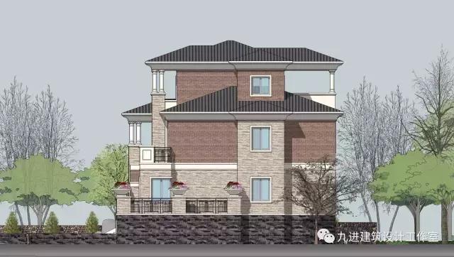 這樣的房子在村里很霸氣，15×13.9米帶車庫三層民宅！