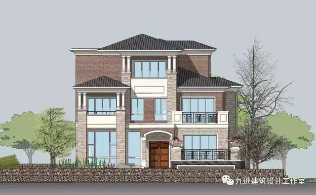 這樣的房子在村里很霸氣，15×13.9米帶車庫三層民宅！