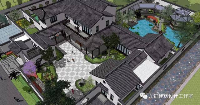 瞧！蓋一棟如詩如畫的宅院，人家就是這么任性