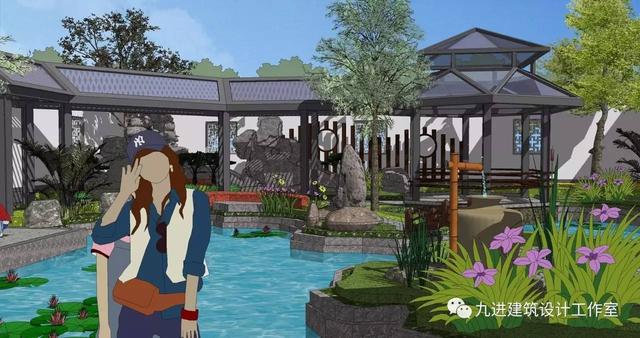 瞧！蓋一棟如詩如畫的宅院，人家就是這么任性