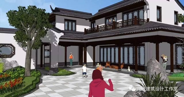 瞧！蓋一棟如詩如畫的宅院，人家就是這么任性