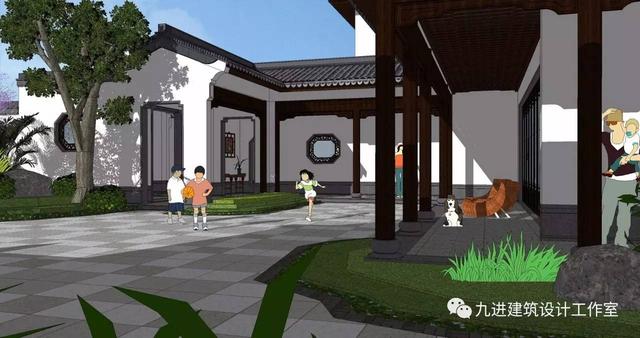 瞧！蓋一棟如詩如畫的宅院，人家就是這么任性