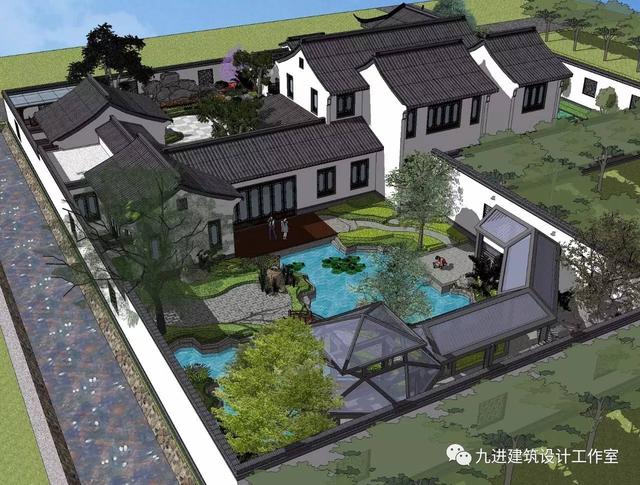 瞧！蓋一棟如詩如畫的宅院，人家就是這么任性