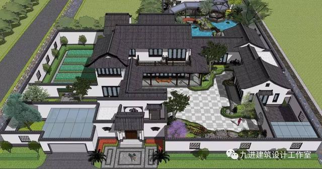 瞧！蓋一棟如詩如畫的宅院，人家就是這么任性