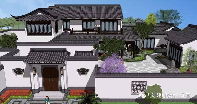 瞧！蓋一棟如詩如畫的宅院，人家就是這么任性