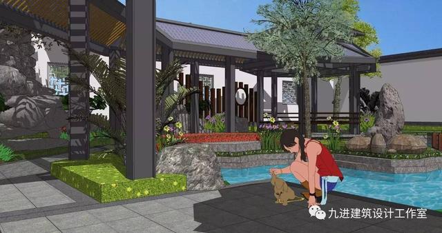 瞧！蓋一棟如詩如畫的宅院，人家就是這么任性