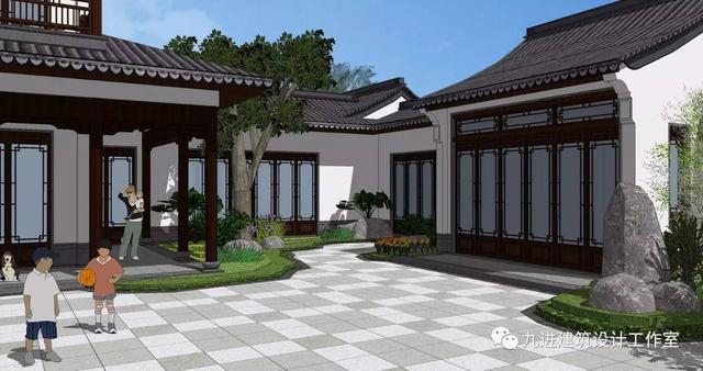 瞧！蓋一棟如詩如畫的宅院，人家就是這么任性