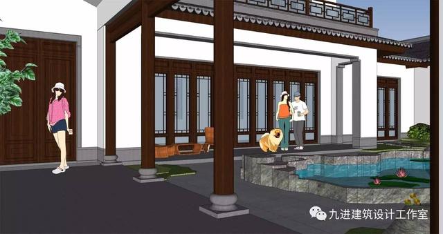 牛！自建中式合院民宅，也能蓋出如此美輪美奐的場景畫面