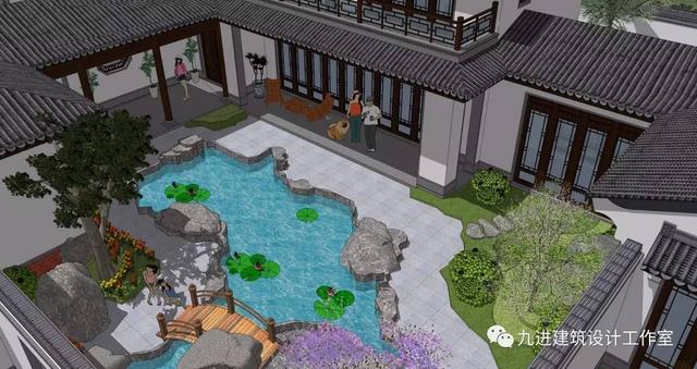 牛！自建中式合院民宅，也能蓋出如此美輪美奐的場景畫面