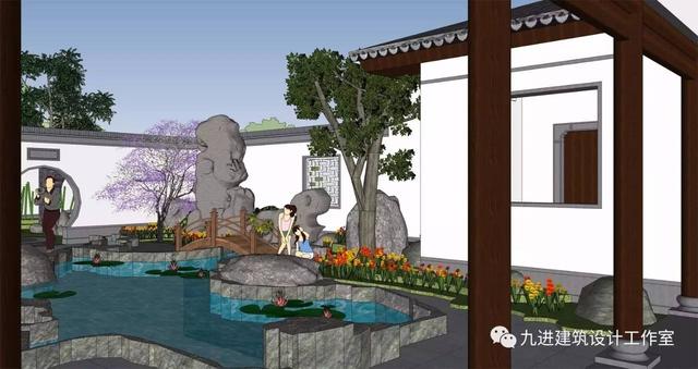 牛！自建中式合院民宅，也能蓋出如此美輪美奐的場景畫面