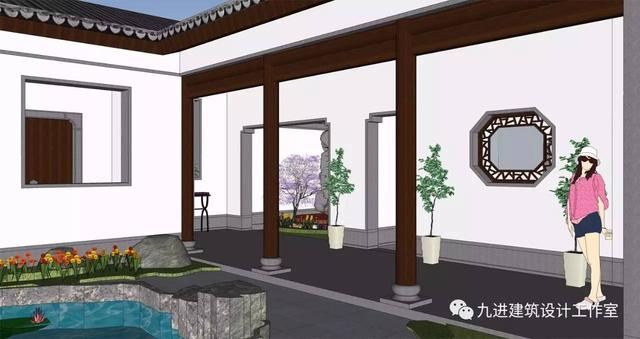 牛！自建中式合院民宅，也能蓋出如此美輪美奐的場景畫面