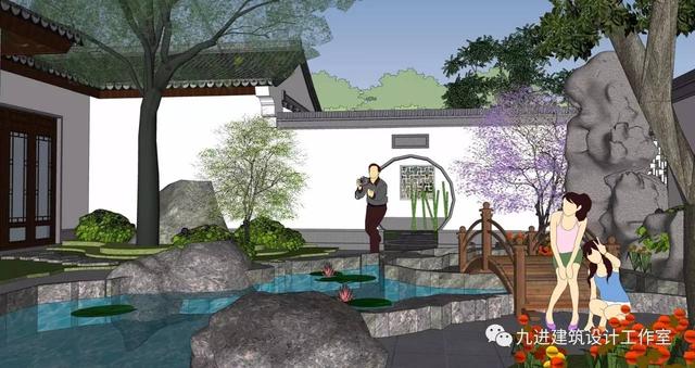 牛！自建中式合院民宅，也能蓋出如此美輪美奐的場景畫面