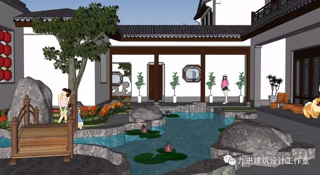 牛！自建中式合院民宅，也能蓋出如此美輪美奐的場景畫面