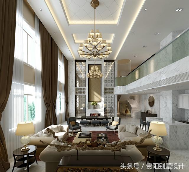 土豪自建別墅裝修效果圖太華麗，比城里的那些別墅樓盤強(qiáng)多了