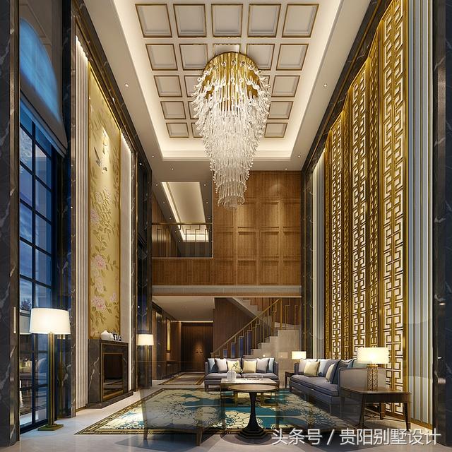 土豪自建別墅裝修效果圖太華麗，比城里的那些別墅樓盤強(qiáng)多了