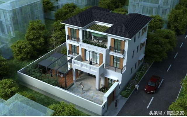 新農(nóng)村自建房別墅圖紙 帶效果圖平面圖