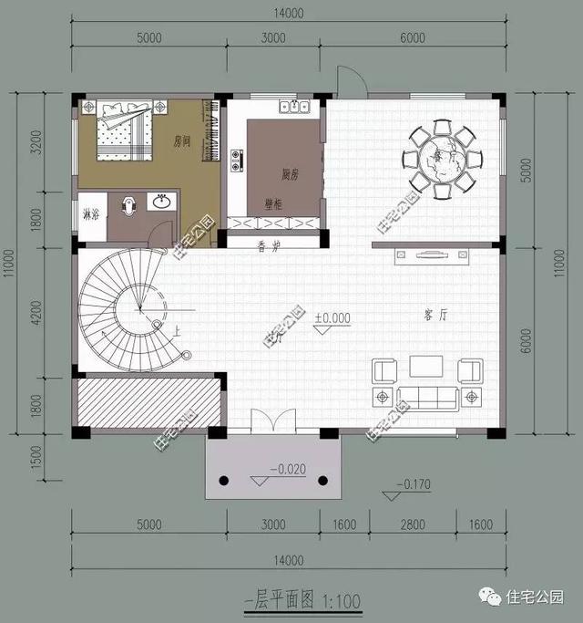 精美旋轉(zhuǎn)樓梯的歐式三層別墅，農(nóng)村的房子能有這么美？