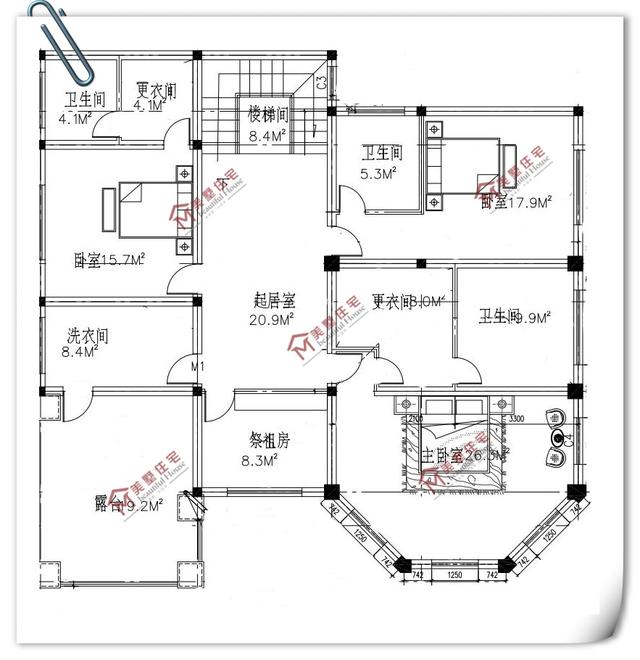 精選10套三層農村別墅圖紙設計，戶戶經典，套套實用
