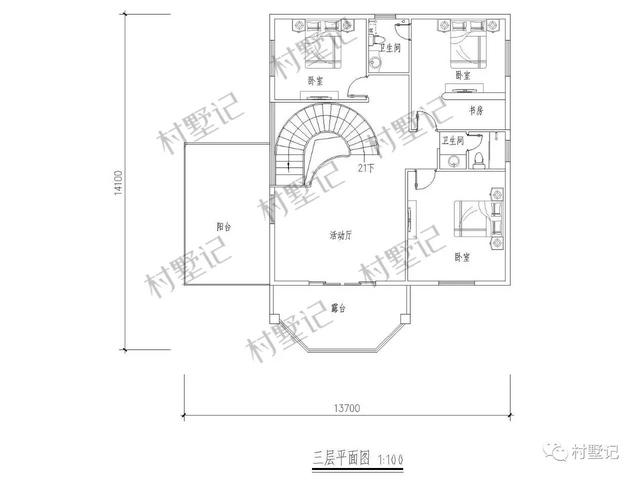 帶旋轉(zhuǎn)樓梯！城市別墅流行趨勢也出現(xiàn)在這棟農(nóng)村別墅上了
