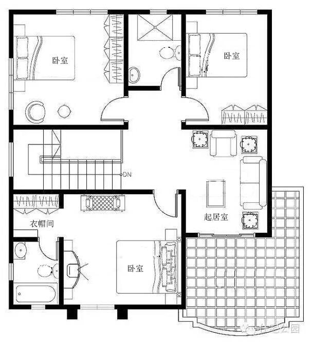 2層別墅，4室2廳，簡單舒適